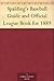 Spalding's Baseball Guide and Official League Book for 1889
