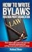 How to Write Bylaws for a Non-profit Organization