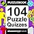 Puzzlebook: 104 Puzzle Quizzes (color and interactive!)