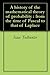A history of the mathematical theory of probability : from the time of Pascal to that of Laplace