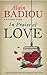In Praise Of Love by Alain Badiou