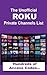The Unofficial ROKU Private Channels List 2013