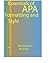 Essentials of APA Formatting and Style