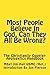 Most People Believe In God,...