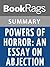 Summary & Study Guide Powers of Horror: An Essay on Abjection by Julia Kristeva