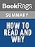 Summary & Study Guide How to Read and Why by Harold Bloom