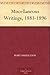 Miscellaneous Writings, 1883-1896