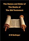 The Names and Order of the Books of the Old Testament