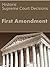 First Amendment by U.S. Supreme Court