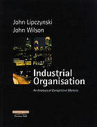 Industrial Organisation: An Analysis of Competitive Markets