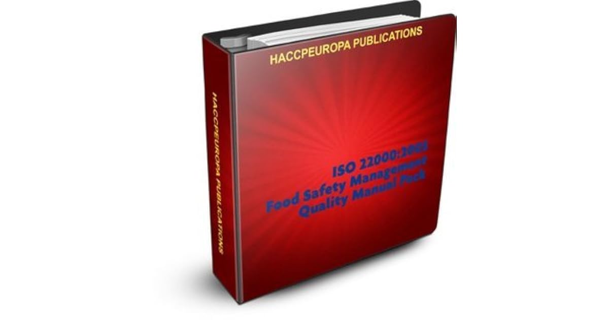 ISO 22000 Food Safety Management Quality Manual Pack by ...