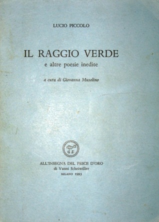 Il raggio verde e altre poesie inedite