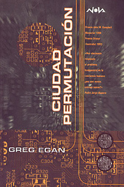 Portada de Ciudad Permutación, de Greg Egan