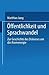 Öffentlichkeit Und Sprachwa...