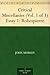 Critical Miscellanies (Vol. 1 of 3) Essay 1: Robespierre