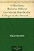 A Pluralistic Universe Hibbert Lectures at Manchester College on the Present Situation in Philosophy