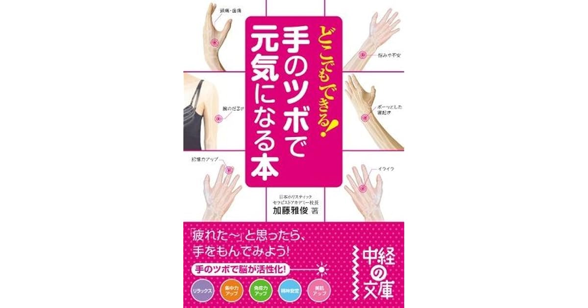どこでもできる 手のツボで元気になる本 中経の文庫 By 加藤 雅俊