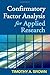 Confirmatory Factor Analysis for Applied Research (Methodology in the Social Sciences)