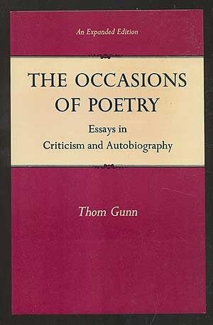 The Occasions of Poetry: Essays in Criticism and Autobiography (Paperback)