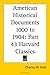 Harvard Classics, Vol. 43: American Historical Documents: Vol. 43 Harvard Classics (1910)