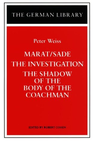 Marat/Sade / The Investigation / The Shadow of the Body of the Coachman (Paperback)