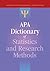 APA Dictionary of Statistics and Research Methods (APA Reference Books Collection)