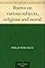 Poems on various subjects, religious and moral
