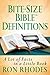 Bite-Size Bible Definitions: A Lot of Facts in a Little Book (Bite-Size Bible Series)
