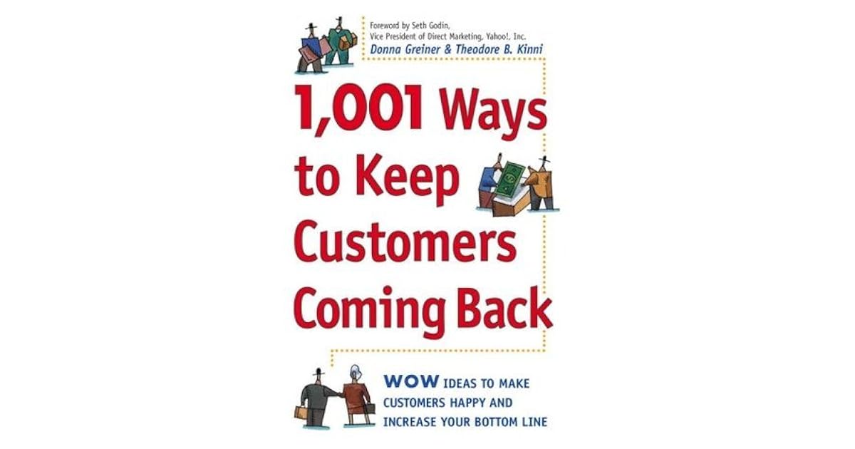 1,001 Ways to Keep Customers Coming Back WOW Ideas That Make Customers