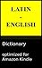 Latin - English Reader's Dictionary by Victor Saase