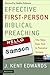 Effective First-Person Biblical Preaching: The Steps from Text to Narrative Sermon