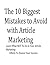 The 10 Biggest Mistakes to Avoid with Article Marketing