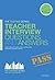 Teacher Interview Questions...