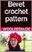Beret crochet pattern