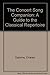 The Concert Song Companion: A Guide to the Classical Repertoire