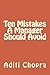 Ten Mistakes a Manager Shou...