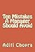 Ten Mistakes a Manager Should Avoid