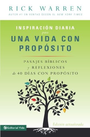 Inspiracion diaria para una vida con proposito: Versiculos biblicos y reflexiones de los 40 dias con proposito de Rick Warren (Spanish Edition)