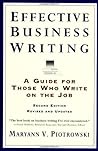 Effective Business Writing: A Guide For Those Who Write on the Job
