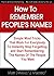How To REMEMBER PEOPLE'S NA...