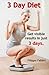 3 Day Diet. Get visible results in just 3 days.