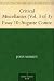 Critical Miscellanies (Vol....