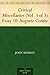 Critical Miscellanies (Vol. 3 of 3) Essay 10: Auguste Comte