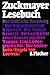 Zuckmayer Lesebuch