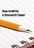 How to Write a Research Paper (A Learning Booklet)