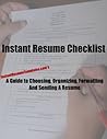 Instant Resume Checklist