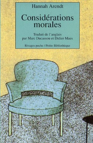 Considérations morales (Paperback)