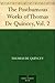 The Posthumous Works of Thomas De Quincey, Vol. 2