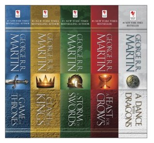 George R. R. Martin's A Game of Thrones 5-Book Boxed Set (Song of Ice and Fire Series): A Game of Thrones, A Clash of Kings, A Storm of Swords, A Feast For Crows, and A Dance with Dragons