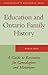 Education and Ontario Family History: A Guide to the Resources for Genealogists and Historians